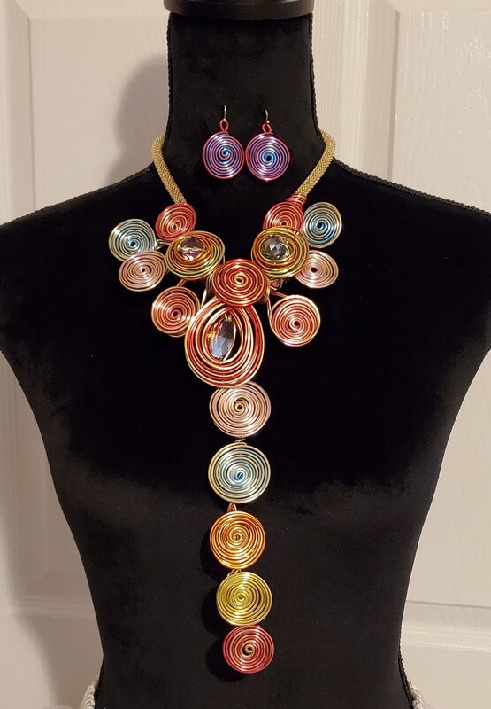 Rainbow 🌈  Shines Thru Necklace Set