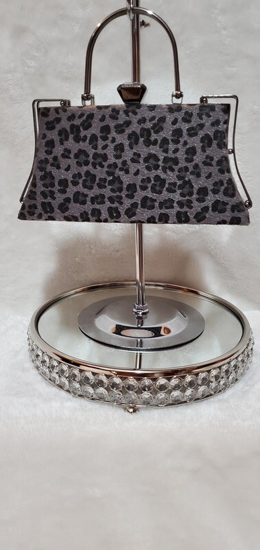 Cheetah Print Evening Pursenality (Black Grey)