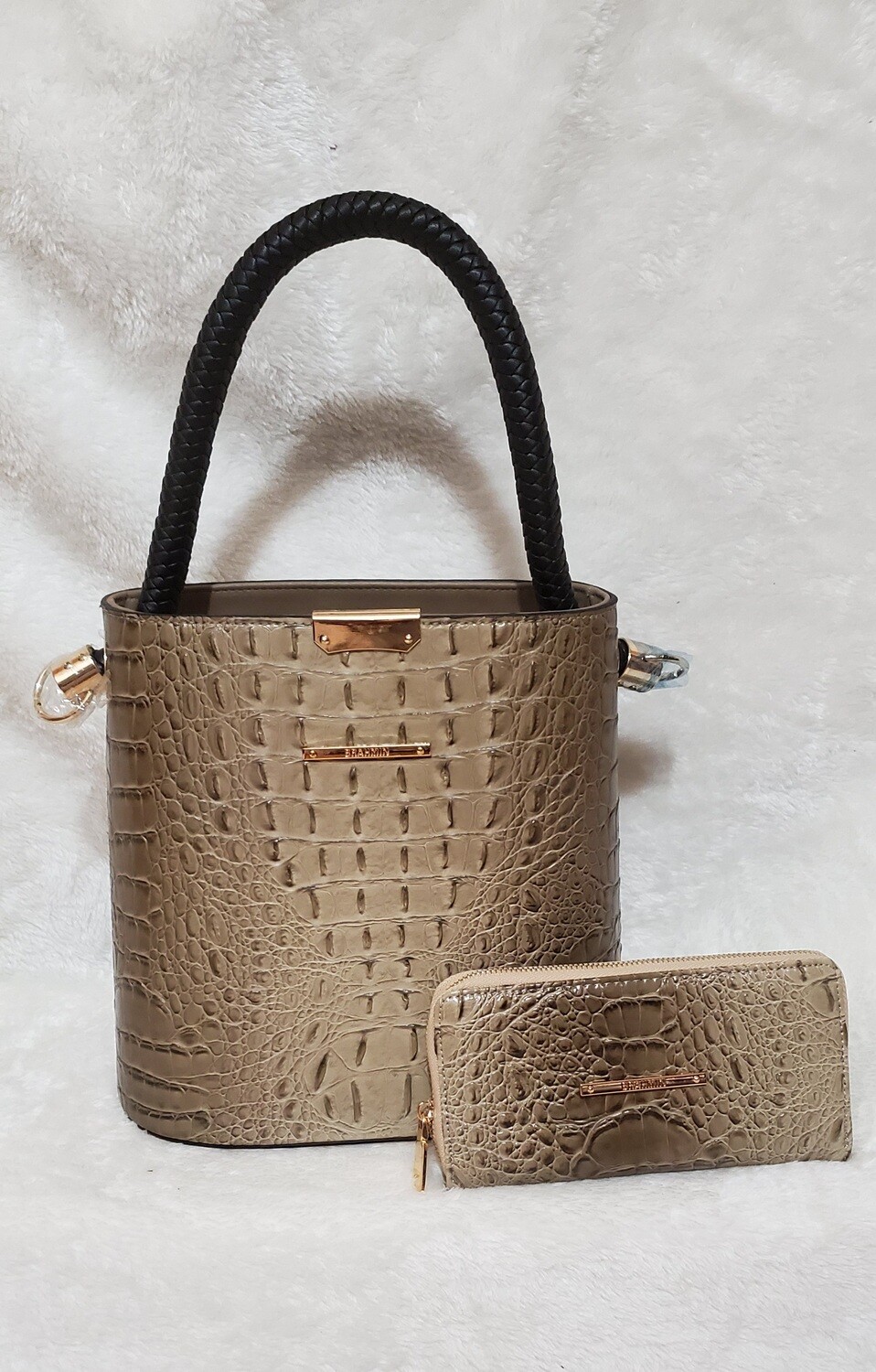 Designer Inspired Tote with Wallet