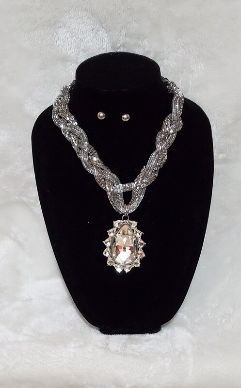 Crystal Stone Necklace Set