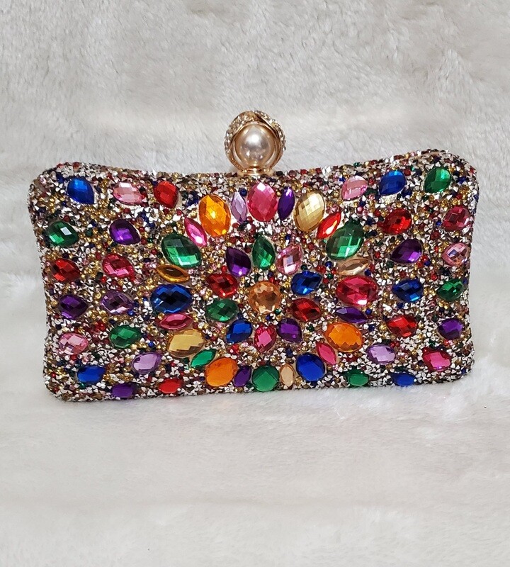 Rainbow Glitz  (Gold) Pursenality