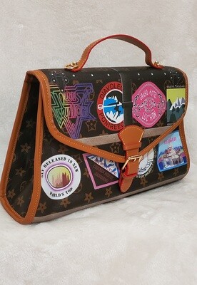 Inspired Travel Stamped Handbag