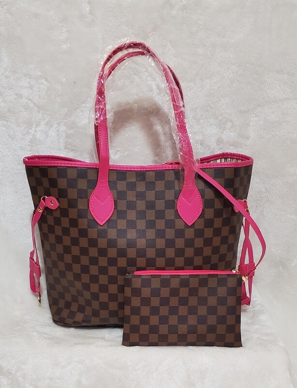 Neverful  Inspired Brown Pink Handles  (Unbranded)