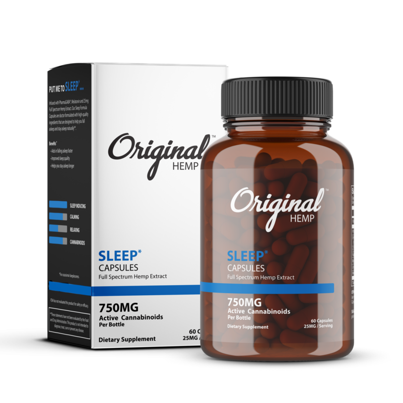 Original Hemp Sleep Capsules 750mg 60ct