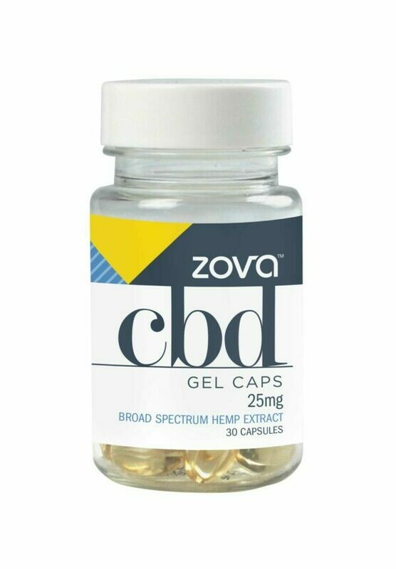 Zova 25mg CBD Gel Caps (30ct)