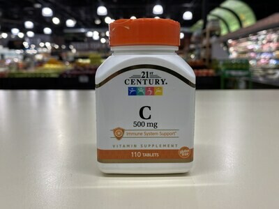 21st Century Vitamin C 500mg Tablets (110 count)