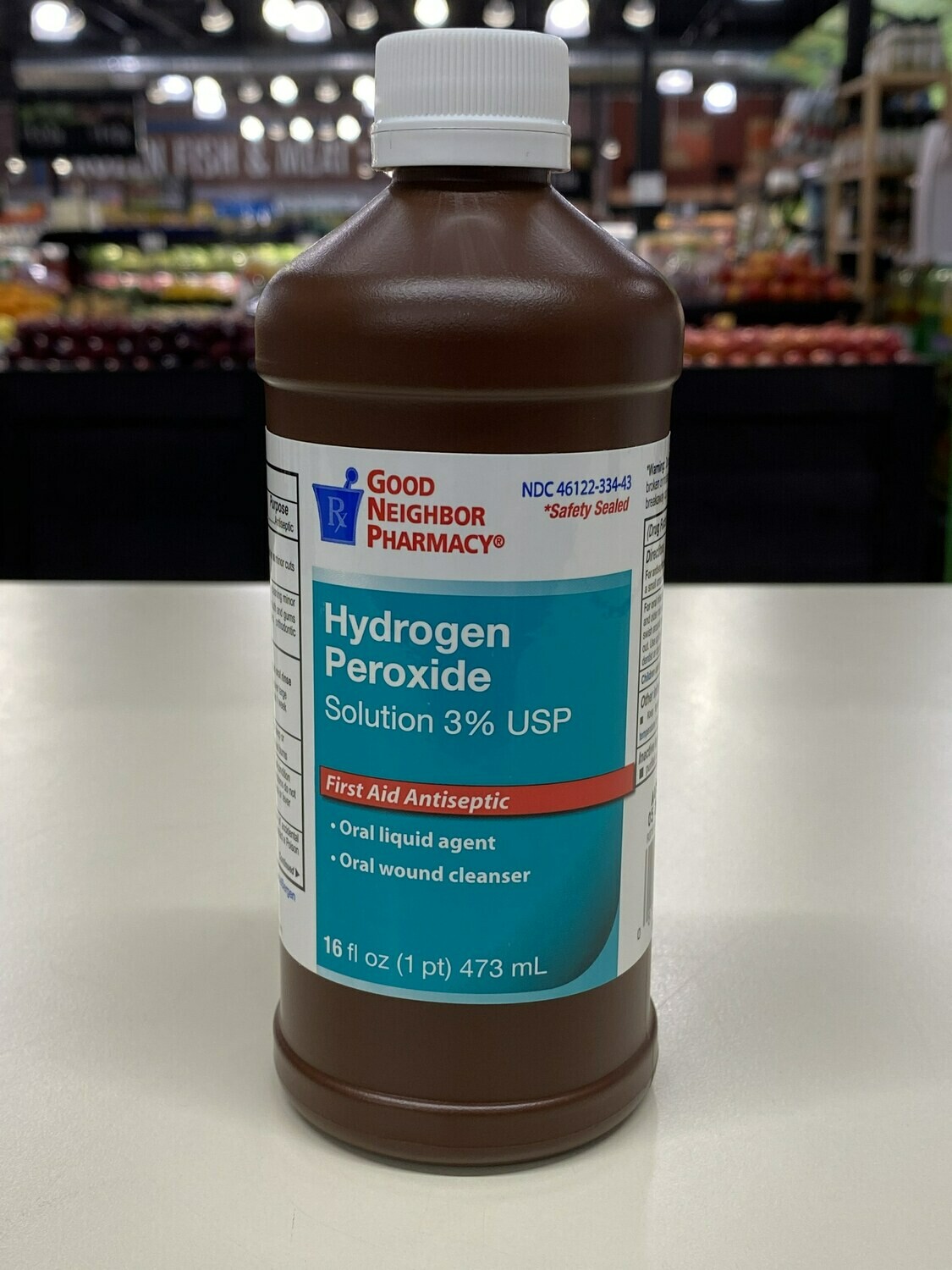 Hydrogen Peroxide Solution 3% Bottle 473 ml