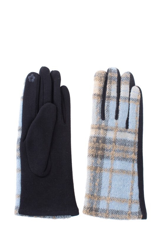 Carrie Plaid Touch Screen Gloves
