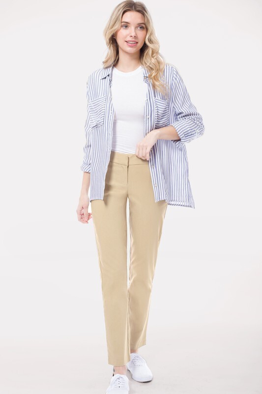 Angelica Cropped Stretch Trousers