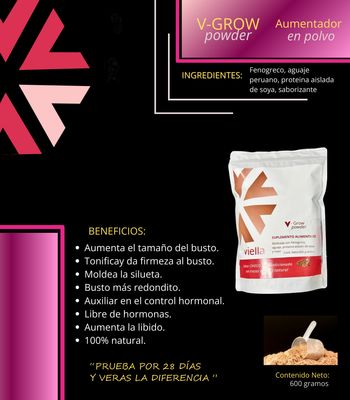 Malteada V-Grow – Aumenta busto