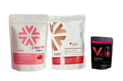 🔥BUEN FIN🔥 Trío aumentador de busto Malteada cápsulas y colágeno