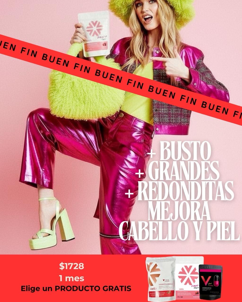 🔥BUEN FIN🔥 Trío aumentador de busto Malteada cápsulas y colágeno