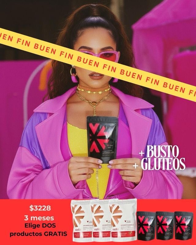 🔥BUEN FIN🔥 3 meses Duo aumentador de busto y glúteos Malteada y Cápsulas V-Grow