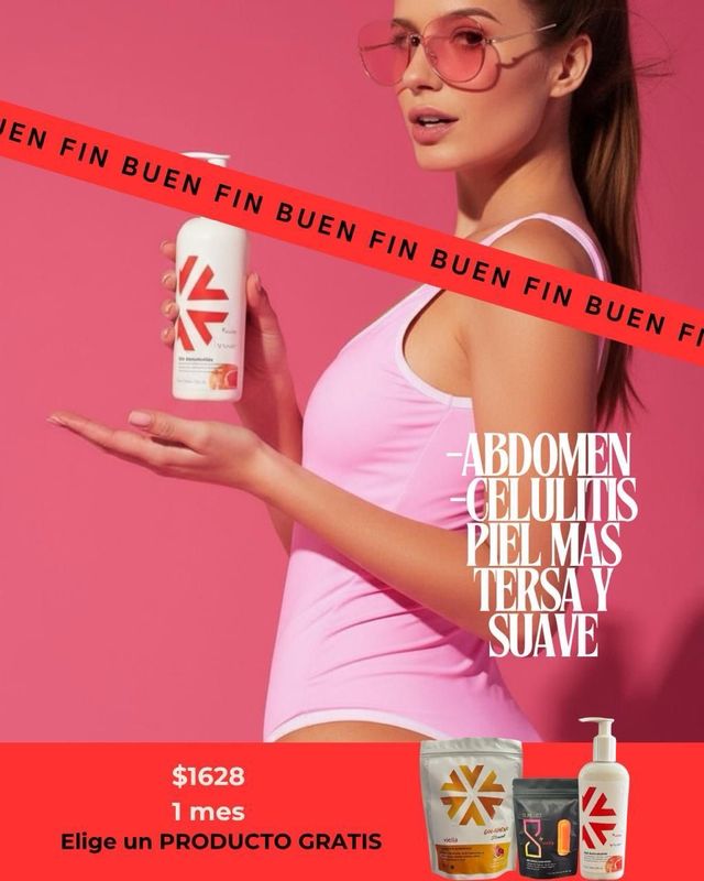 🔥BUEN FIN🔥 Trío V-Sculpt: Colágeno cápsulas y gel elimina celulitis
