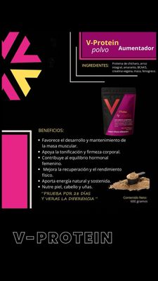 V-protein Proteína tonifica y mantiene volumen
