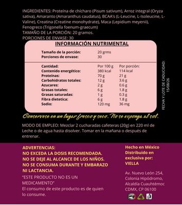 V-protein Proteína tonifica y mantiene volumen