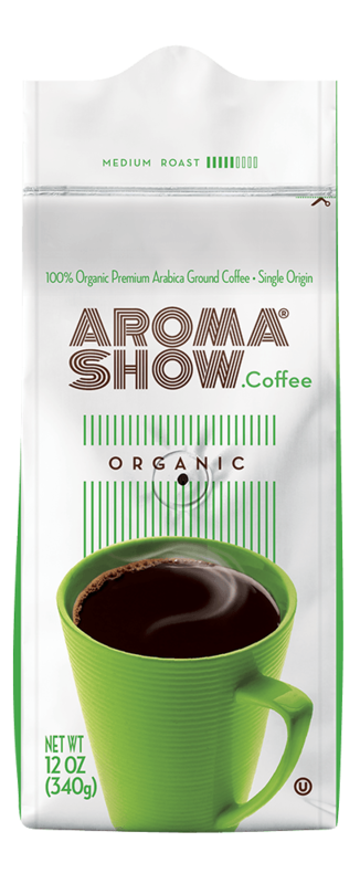Aroma Show Organic Premium Arabica Ground Coffee