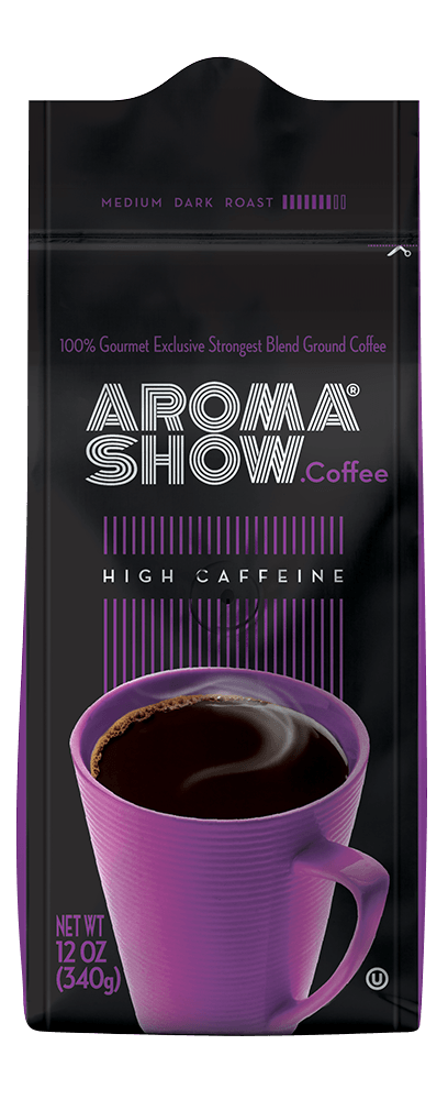 Aroma Show Gourmet High Caffeine Ground Coffee