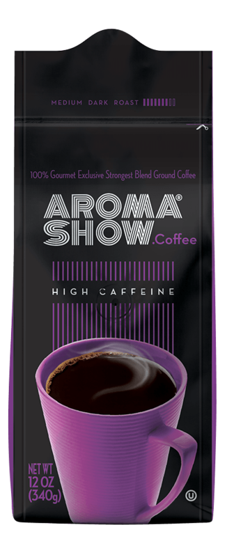 Aroma Show Gourmet High Caffeine Ground Coffee