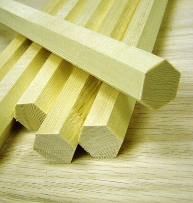 1&quot; Hexagon Dowel Rod (qty. 3)