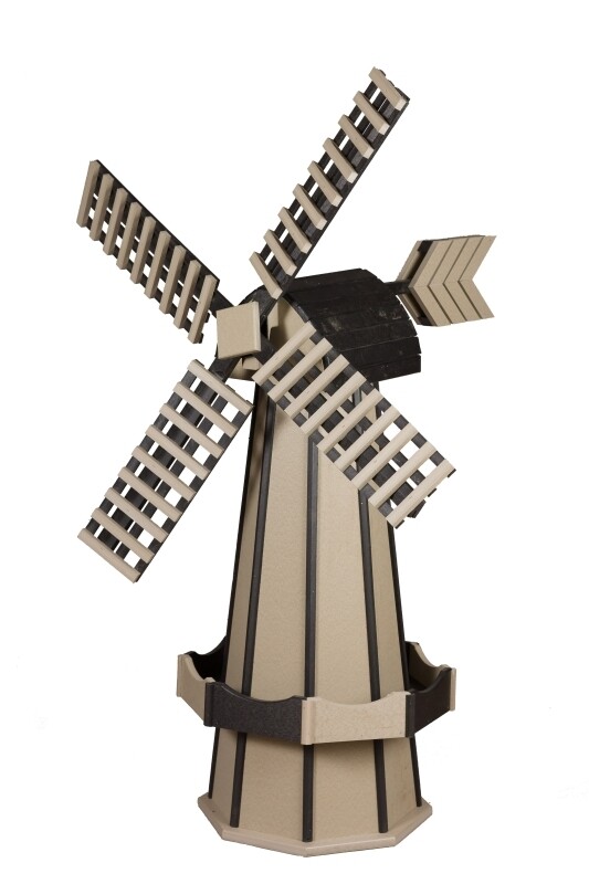 Poly Windmill - Clay and Black