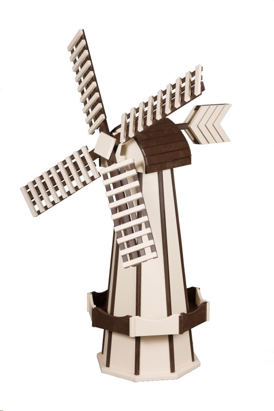 Poly Windmill - Ivory and Brown