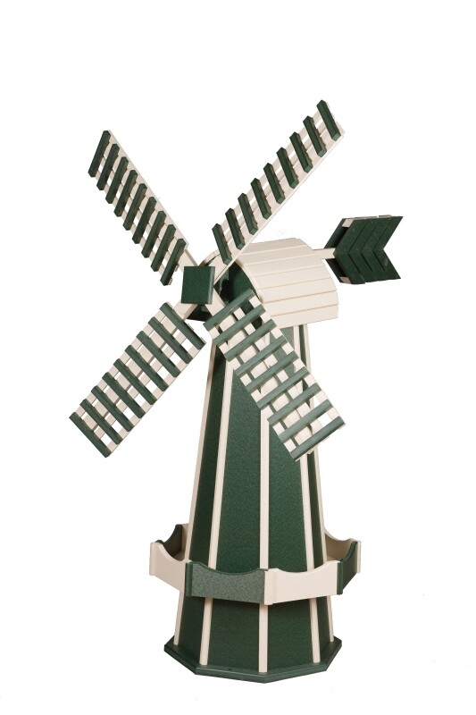 Poly Windmill - Green and White