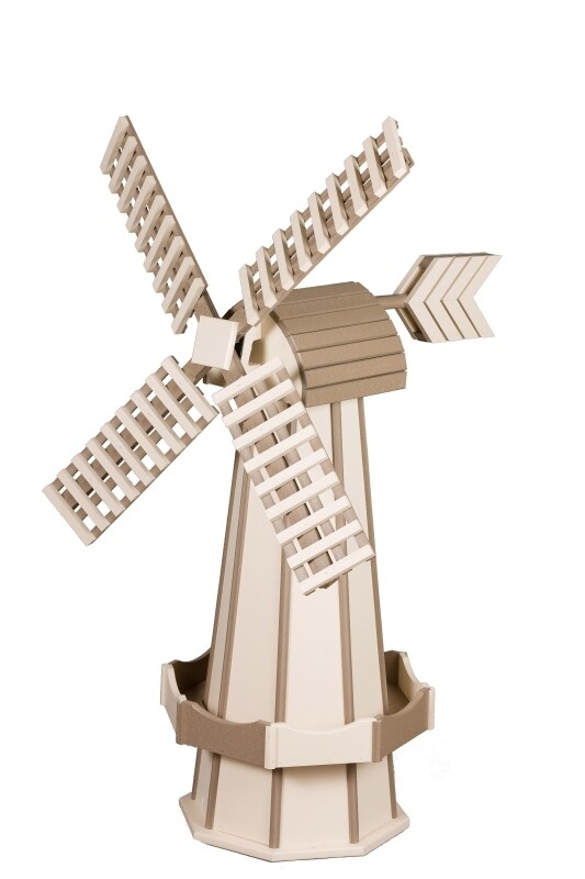 Poly Windmill - Ivory and Weatherwood