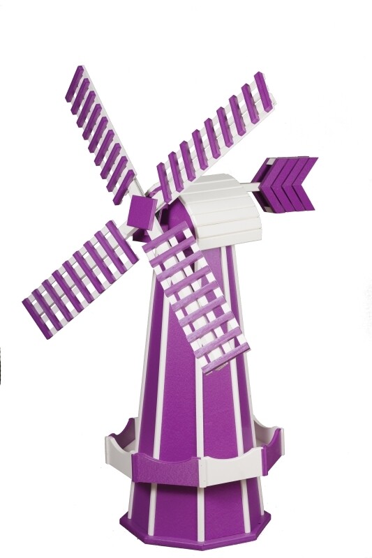 Poly Windmill - Purple and White