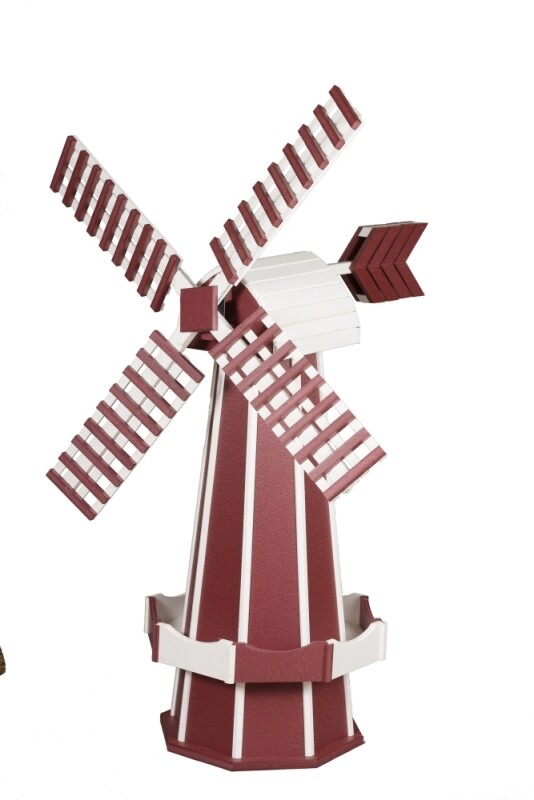 Poly Windmill - Red and White
