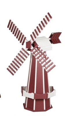 Poly Windmill - Red and White