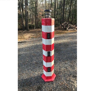 5 ft. Striped Lighthouse Plans