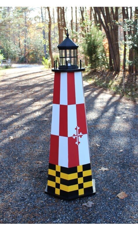 4 ft. Painted Lawn Lighthouse Plans
