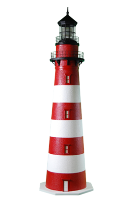 Assateague Deluxe Stucco Lawn Lighthouse - 5 ft.