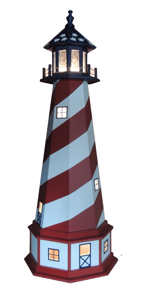 Hybrid Patriotic Lawn Lighthouse