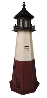 Vermillion Poly Lawn Lighthouse