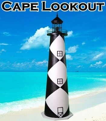 E-Line Cape Lookout Lawn Lighthouse