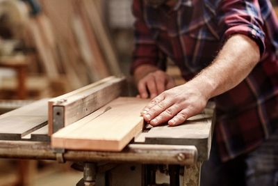 Someone building a woodworking project
