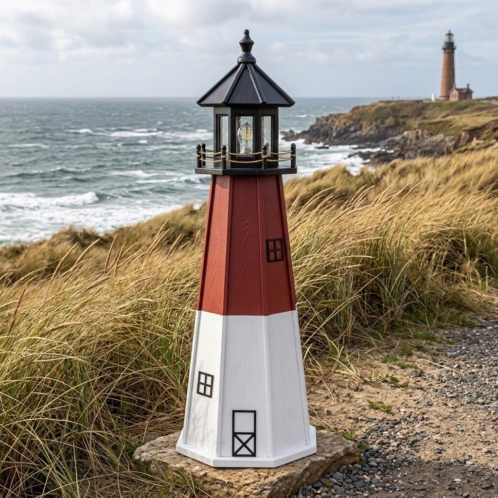 Wooden Barnegat Lawn Lighthouse
