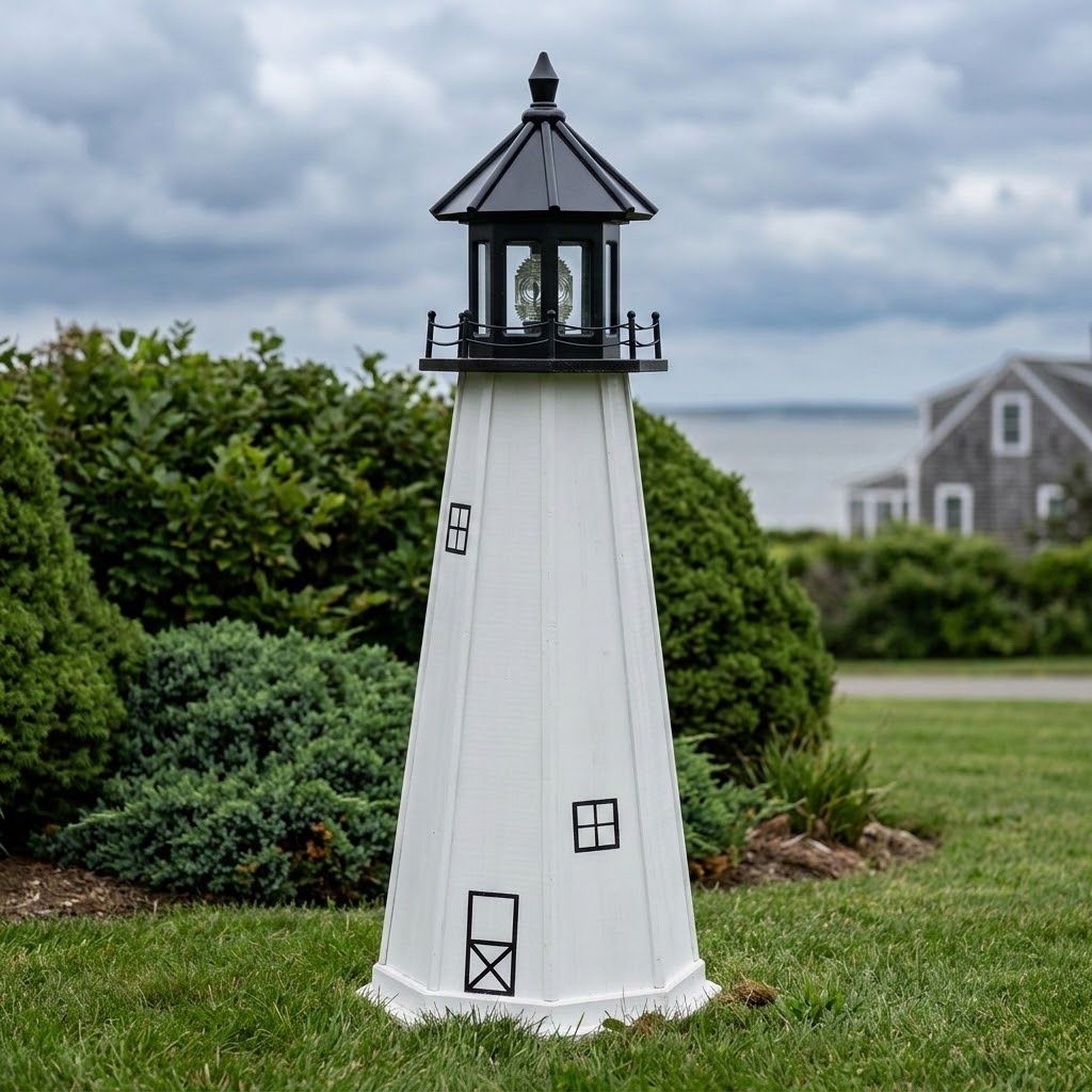 Wooden Cape Cod Lawn Lighthouse