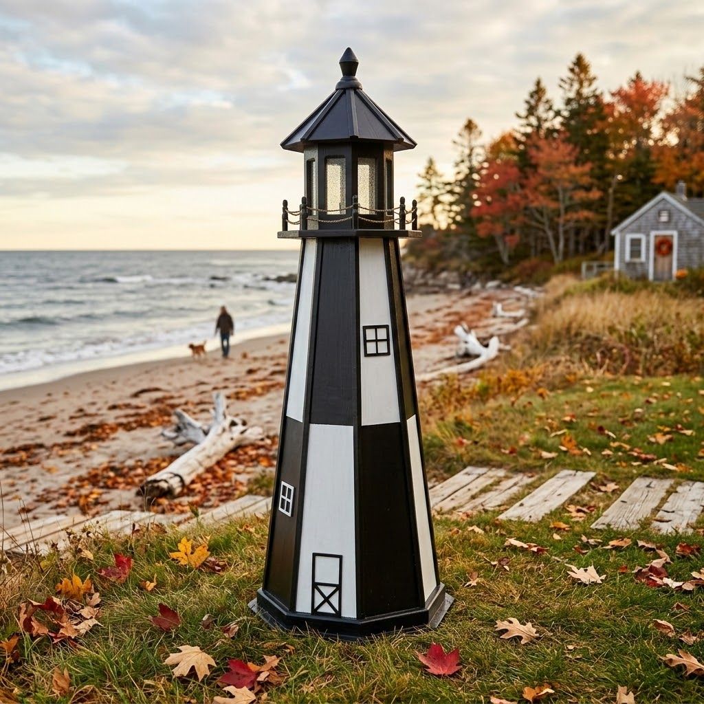 Wooden Cape Henry Lawn Lighthouse