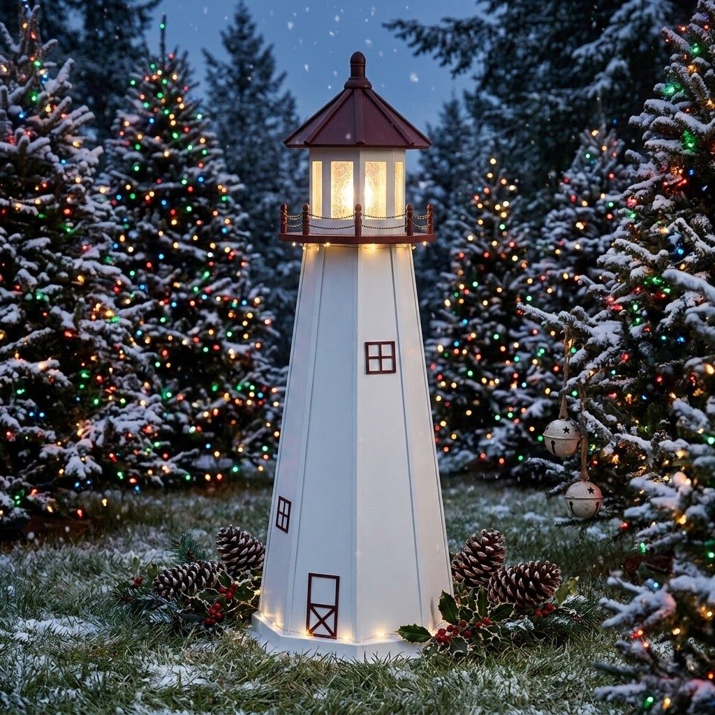 Wooden Marblehead Lawn Lighthouse