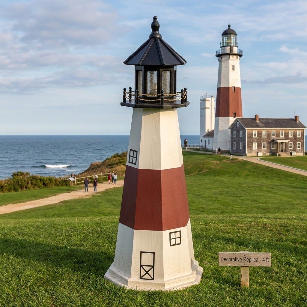 Wooden Montauk Lawn Lighthouse