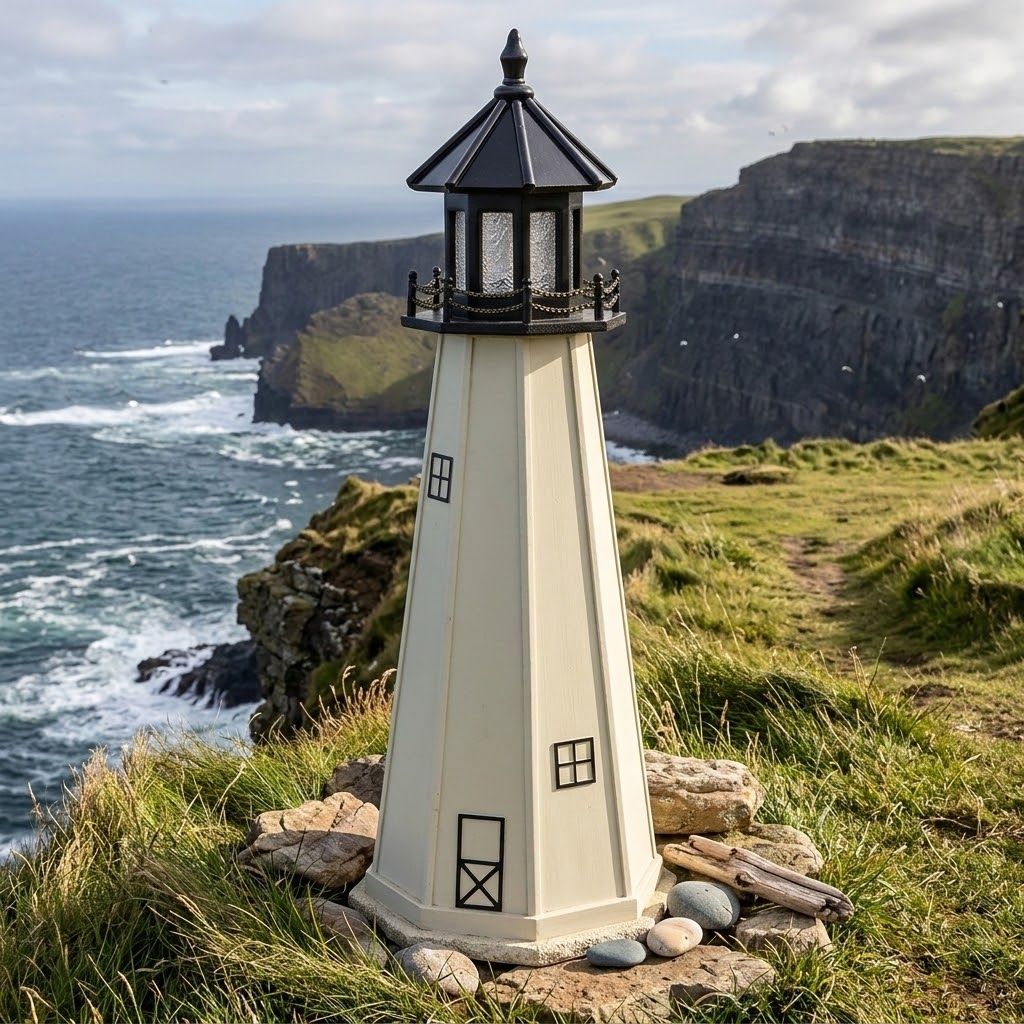 Wooden Split Rock Lawn Lighthouse