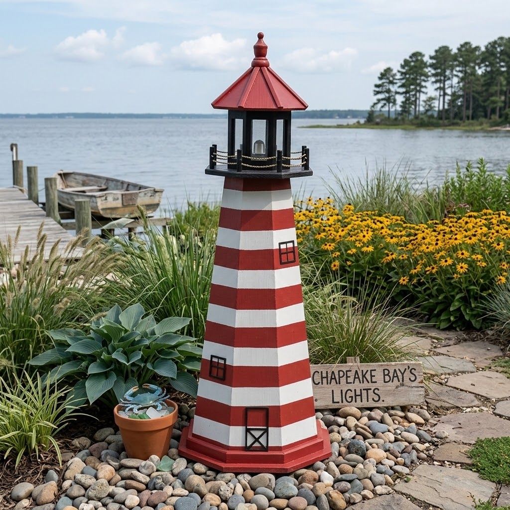 Wooden West Quoddy Lawn Lighthouse