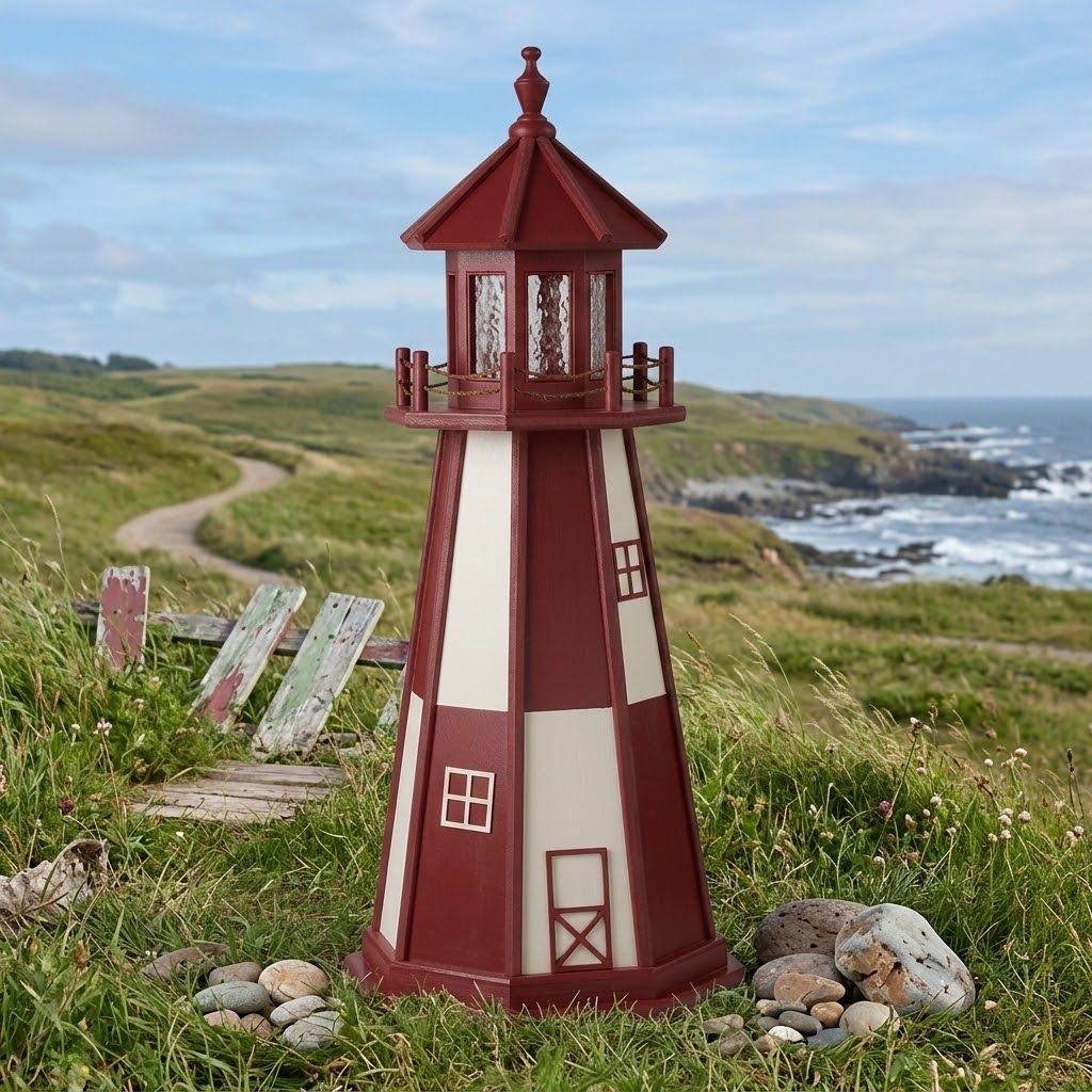 Cape Henry Poly Lawn Lighthouse (Red)