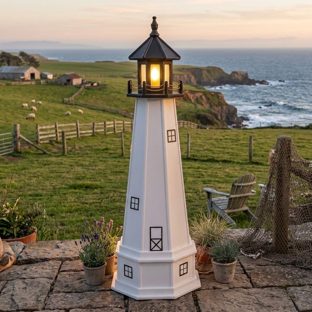 Hybrid Cape Cod Lawn Lighthouse
