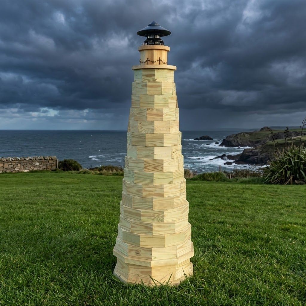 6 ft. Lawn Lighthouse Woodworking Project