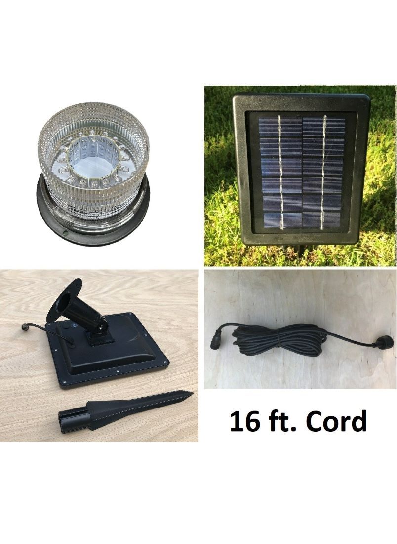 Revolving Solar Beacon Light Kit