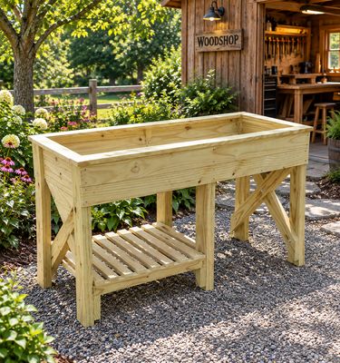 5 ft. Raised Trug Planter Plans